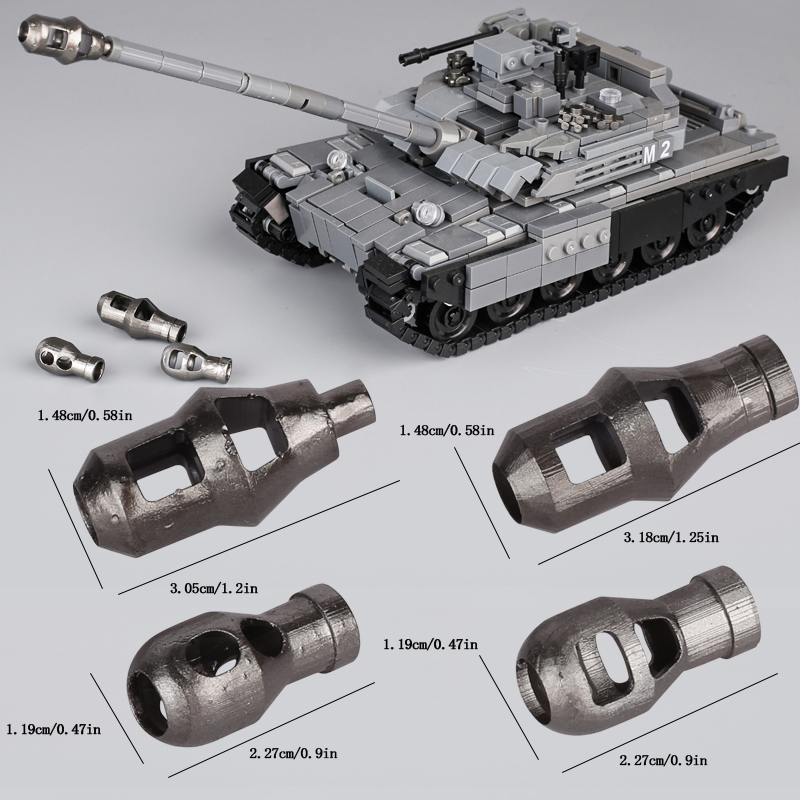 MOC Tank Muzzle Hamulec Zestaw – 3D Printing Lego Bricks recenzja i cena