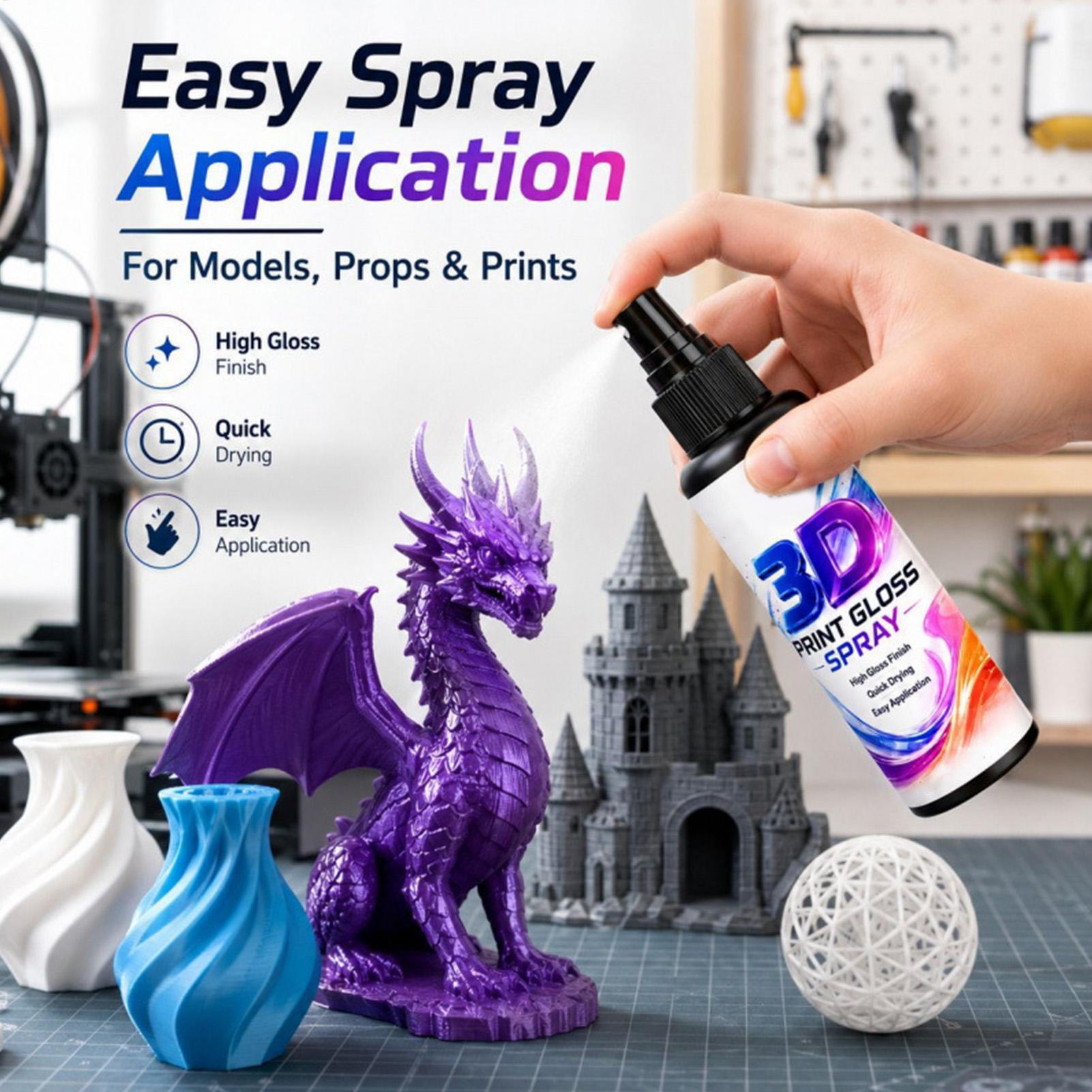 Spray do nadania błyszczącego  – 3D Printing Bambu Lab recenzja i cena