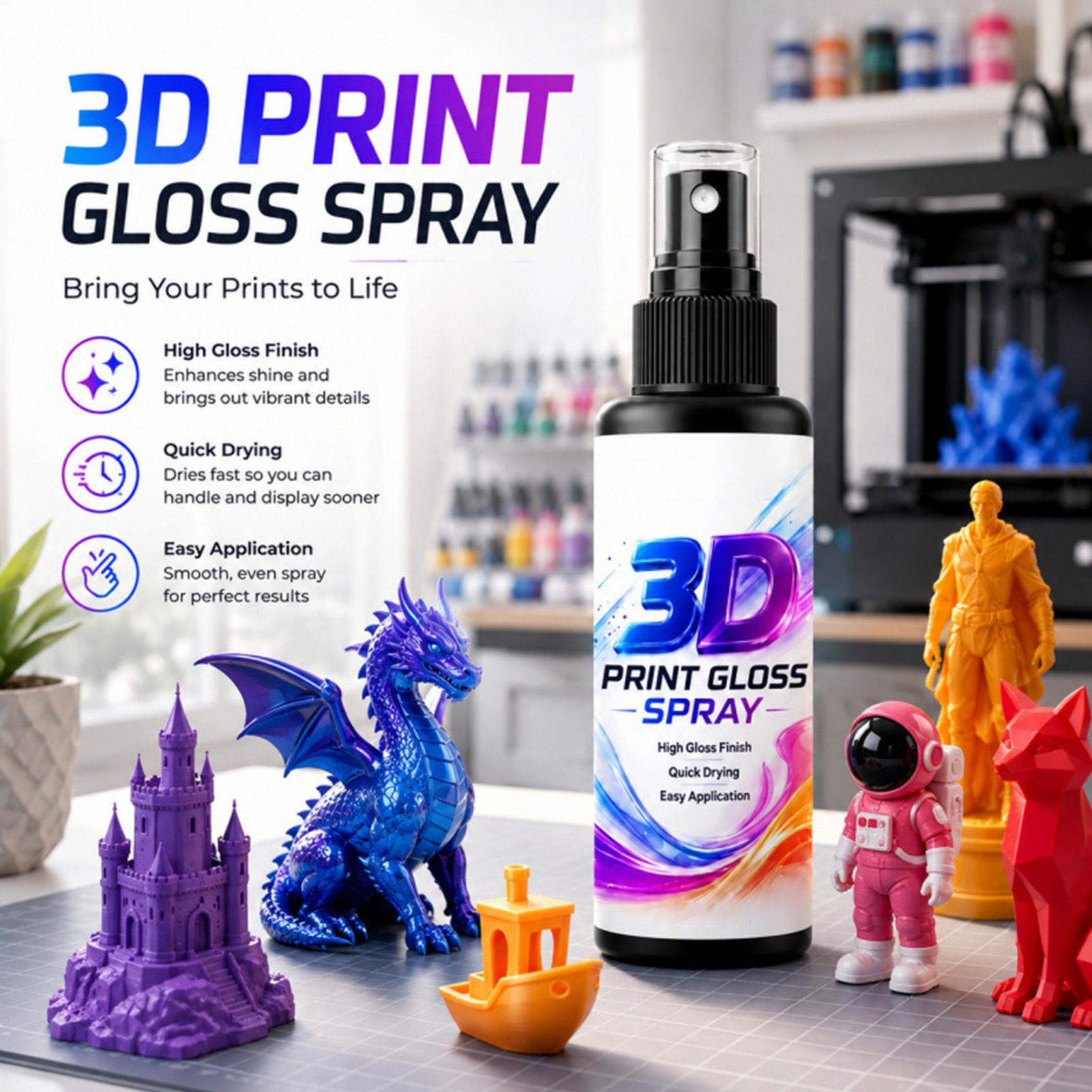 Spray do nadania błyszczącego  – 3D Printing Bambu Lab recenzja i cena